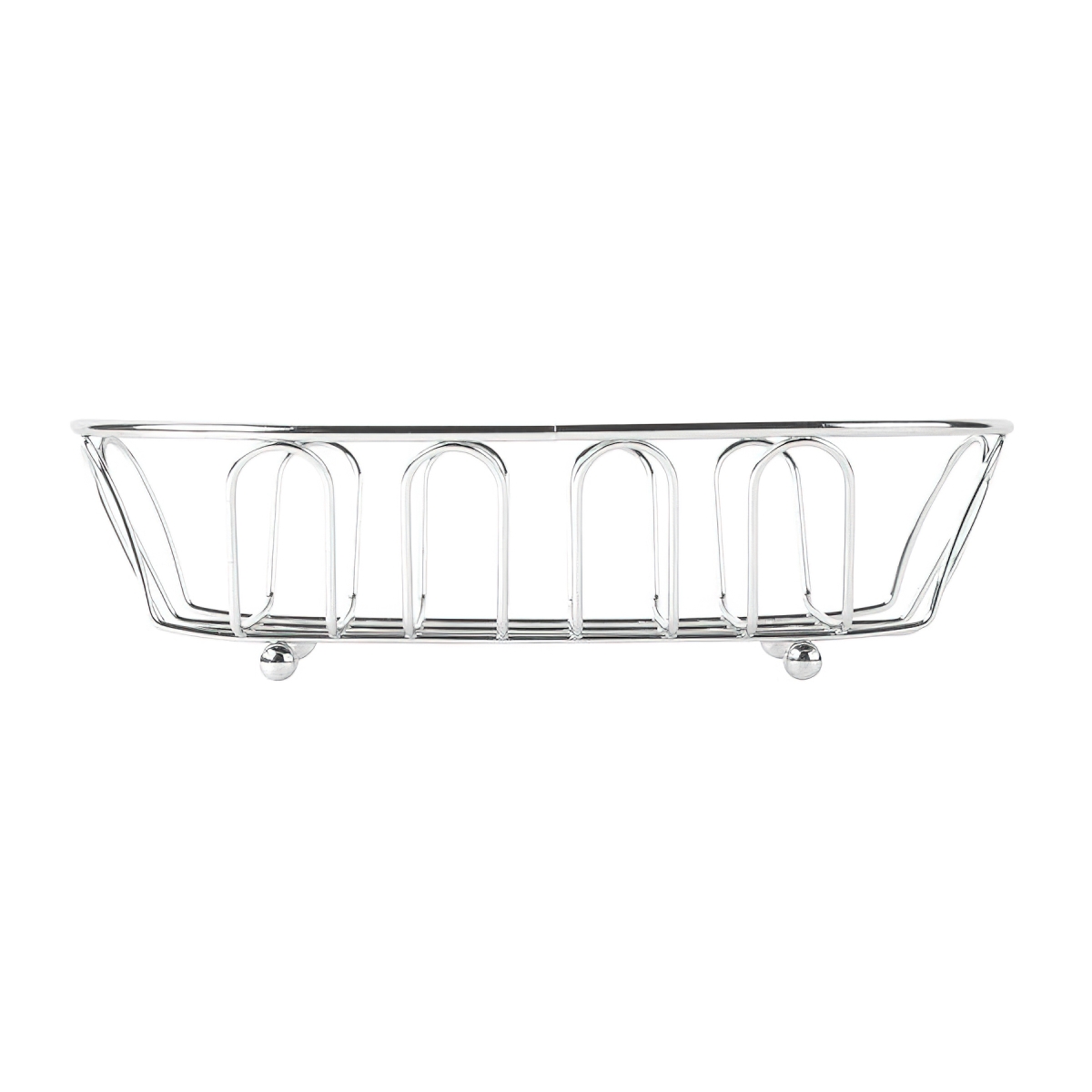 Picture of Winco 4-22454 9 x 5.25 in. Basket, 2.5 in. Tall - Chrome - Each 12