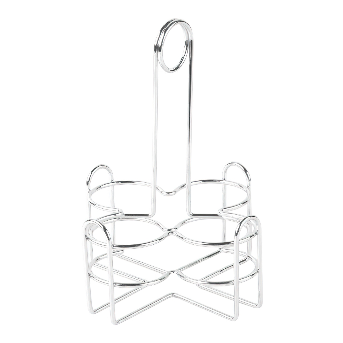 Picture of Winco 4-221623 6.5 x 6.5 in. 4-Compartment Caddy, 8 in. Tall - Chrome - Each 12