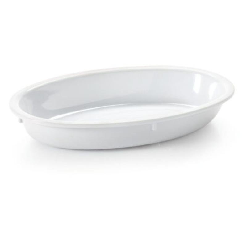 Picture of Winco DN-96-W 20 oz - 23.5 oz Rim-Full, 9.5 x 6.25 in. Oval Bowl, 1.5 in. Deep - White