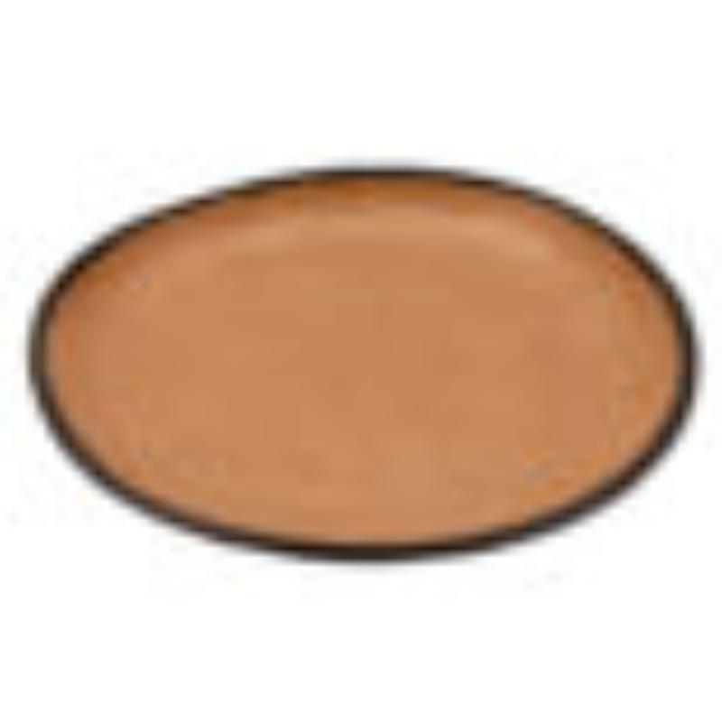 Picture of Winco CS-90-TP 9 in. Speckled Taupe Melamine Small Round Coupe Dinner Plate, G.E.T. Pottery Market Matte