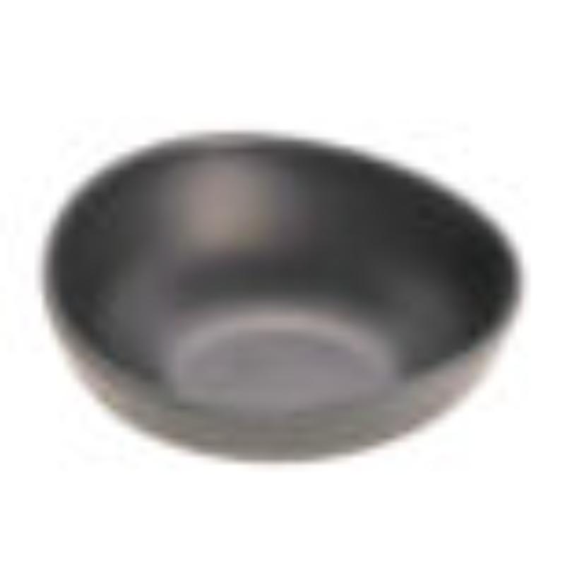 Picture of Winco B-500-DG 3 oz Dark Grey Melamine Small Side Dish Bowl - 4.5 oz Rim-Full, 1.4 in. - 1.6 in., 3.9 x 3.4 in., G.E.T. Riverstone