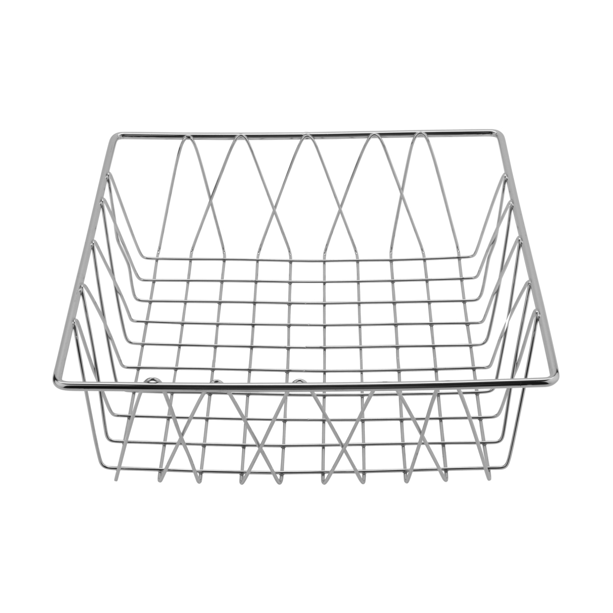 WB-106C 12 in. Square Wire Basket, 4 in. Deep - Each 6