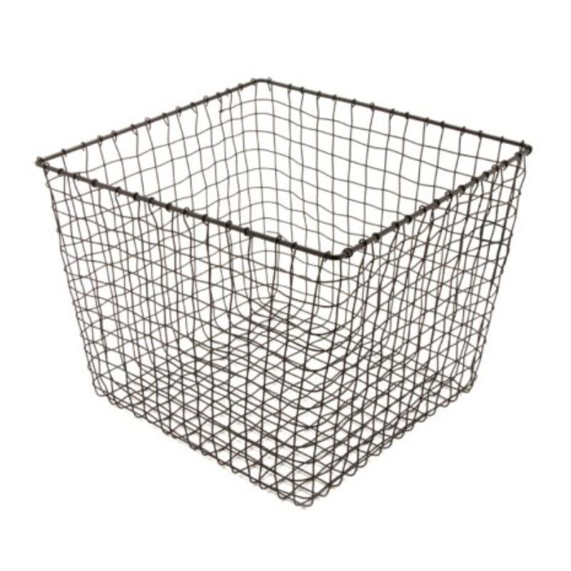 Picture of Winco WB-305-MG 11 x 8 in., Iron Powder Coated Gun Metal Grey, Square Basket, G.E.T. Breeze Baskets