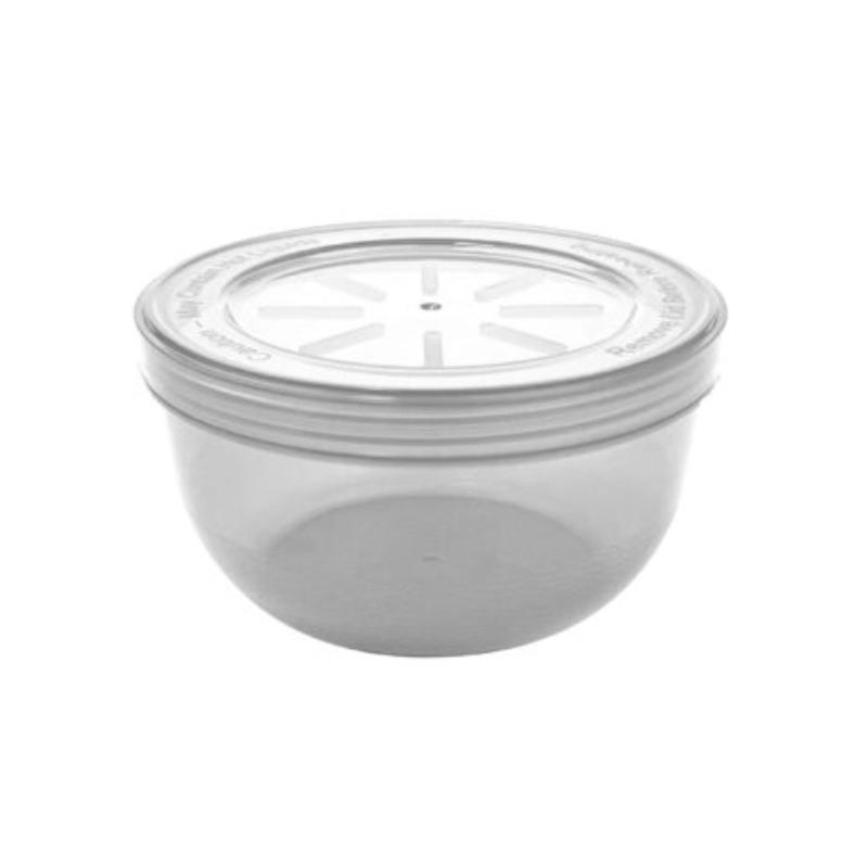 Picture of Winco EC-23-1-CL 12 oz Clear Polypropylene Soup Reusable Container - 14 oz Rim-Full, 4.375 Top Dia., 2.3 Height, G.E.T. Eco-Takeouts