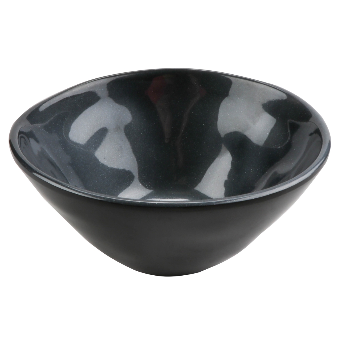 Picture of Winco B-8-CSS 8 oz Melamine Irregular Bowl - 12 oz Rim-Full - 5 in. Dia., 2 in. Deep - Cosmo Stardust - G.E.T - 2 Dozen