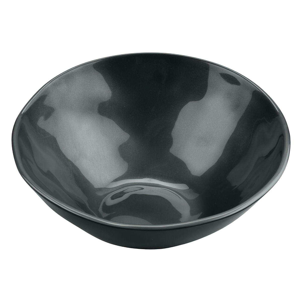 Picture of Winco B-792-CSS 24 oz Melamine Irregular Cascading Entree Bowl - 1.3 qt. Rim-Full - 9.2 in. Top Dia., 2.75 in. Tall - Front - 4.75 in. Tall - Back - Cosmo Stardust - G.E.T. Cosmo - 1 Dozen