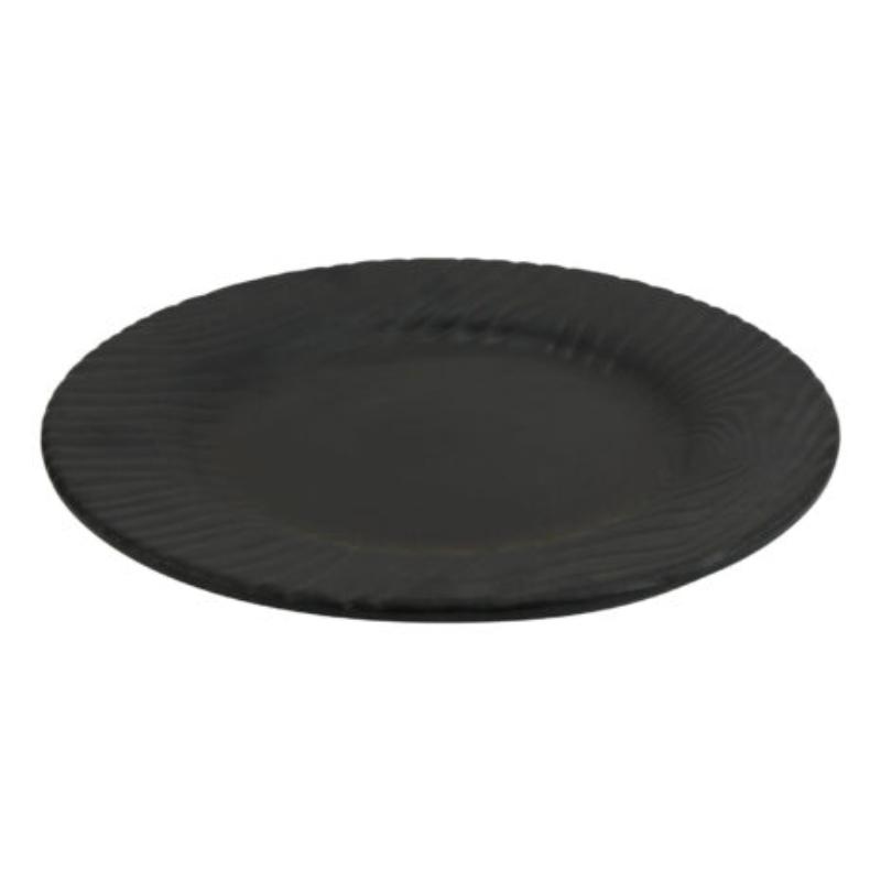 Picture of Winco 15003218001 12.5 in. Sustain Black Round Rim Melamine Plate - Extra Large - 12.5 x 12.5 x 1.5 in., G.E.T., Cheforward