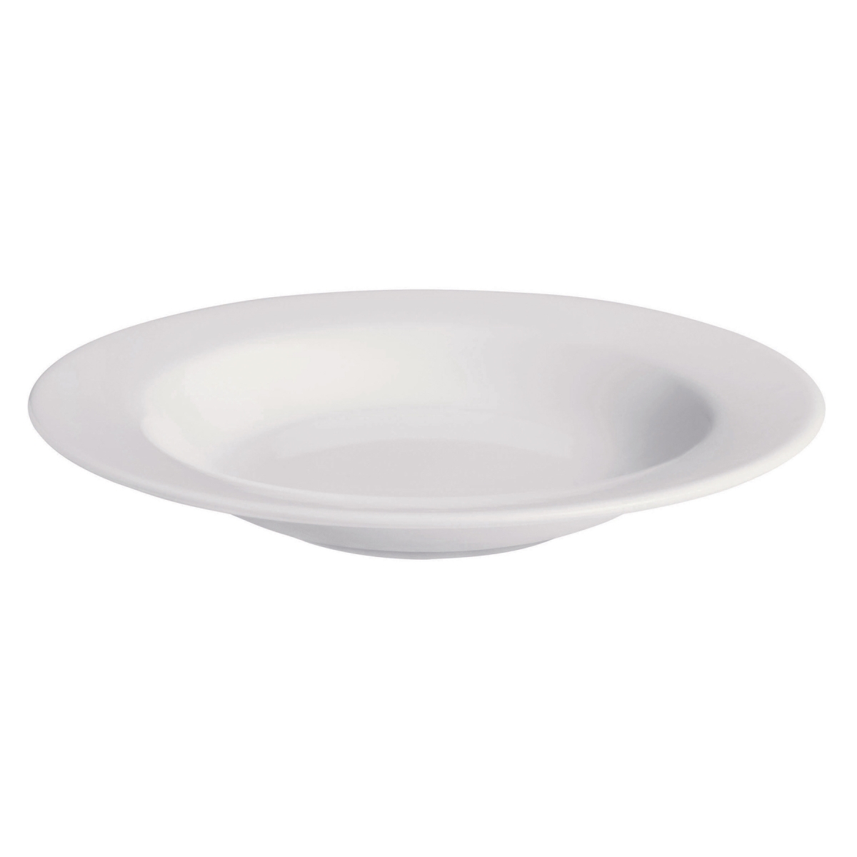 Picture of Winco PA1101703624 9.7 oz Bright White Porcelain Soup Bowl with Rim, 9 in. Dia., Corona Actualite - 2 Dozen