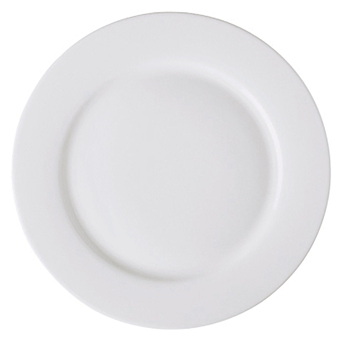 Picture of Winco PA1101901424 6.5 in. Bright White Porcelain Rolled Edge Plate, Corona Actualite - 2 Dozen