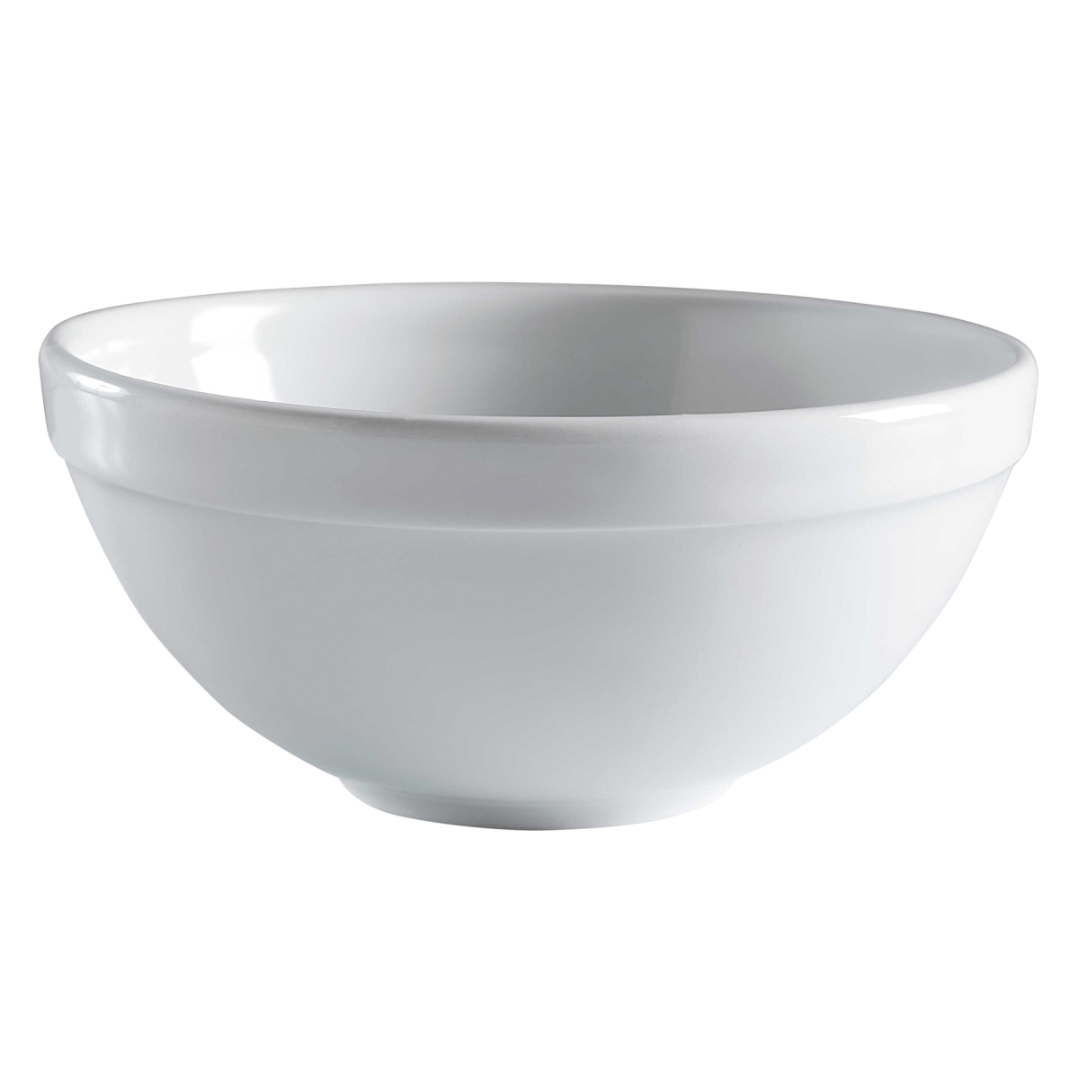 Picture of Winco PA1101905024 14.2 oz Bright White Porcelain Salad Bowl, 4.17 Dia., Corona Actualite - 2 Dozen