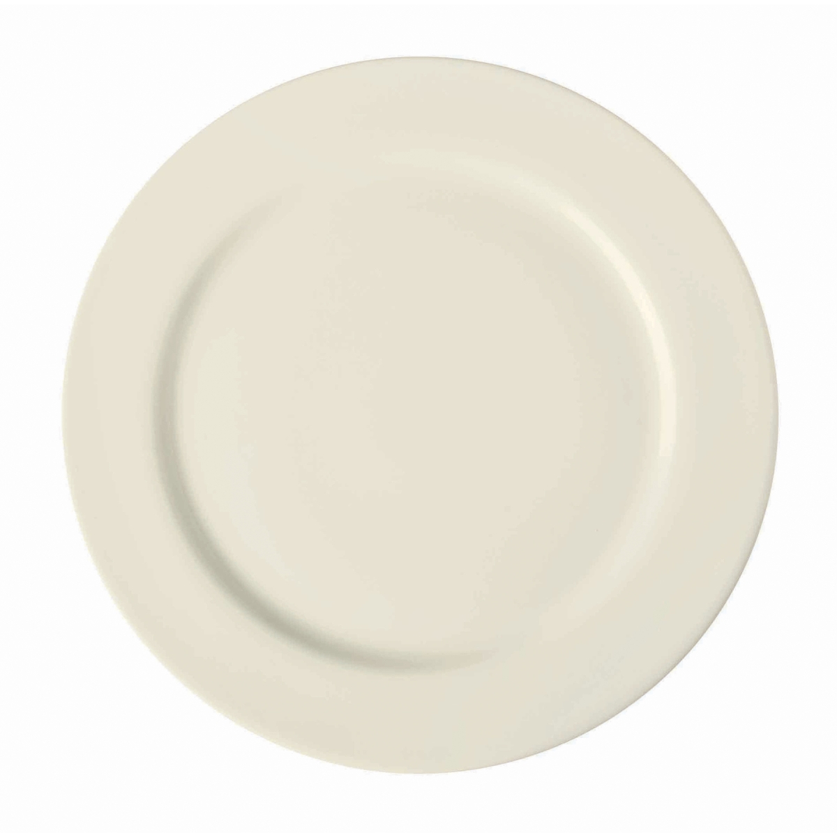 Picture of Winco PP1100702224 9 in. Cream White Porcelain Rolled Edge Plate, Corona Americana - 2 Dozen