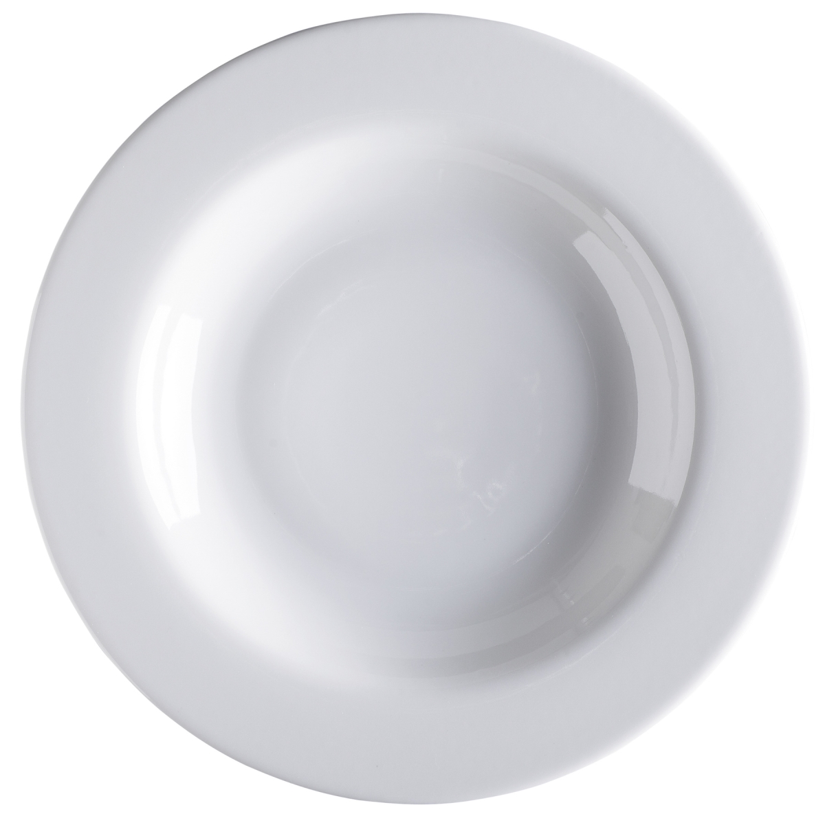 Picture of Winco PA1101903912 18.8 oz Bright White Porcelain Pasta Bowl with Rim, 12 in. Dia., Corona Actualite - 1 Dozen