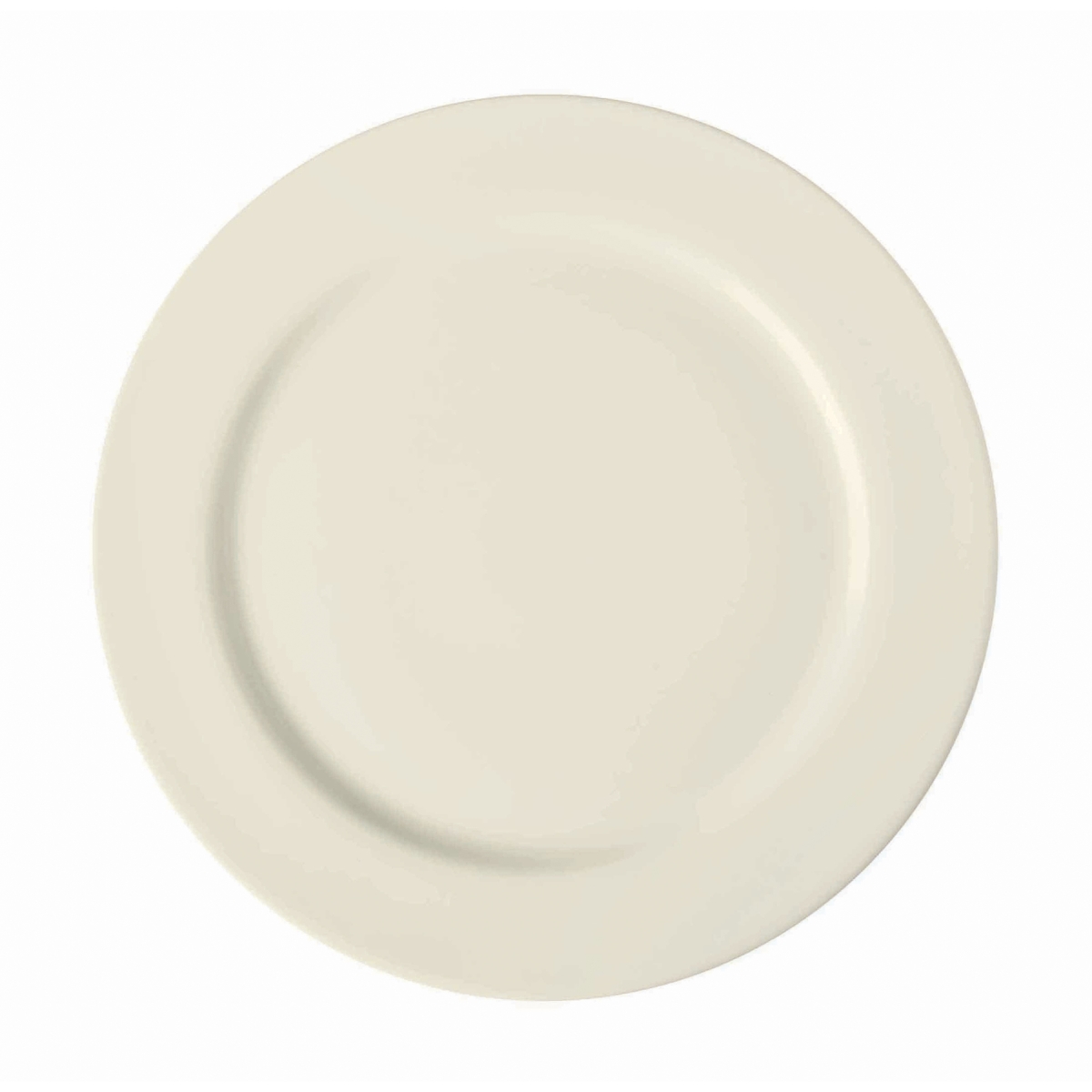 Picture of Winco PP1100902912 12.25 in. Cream White Porcelain Rolled Edge Plate, Corona Americana - 1 Dozen