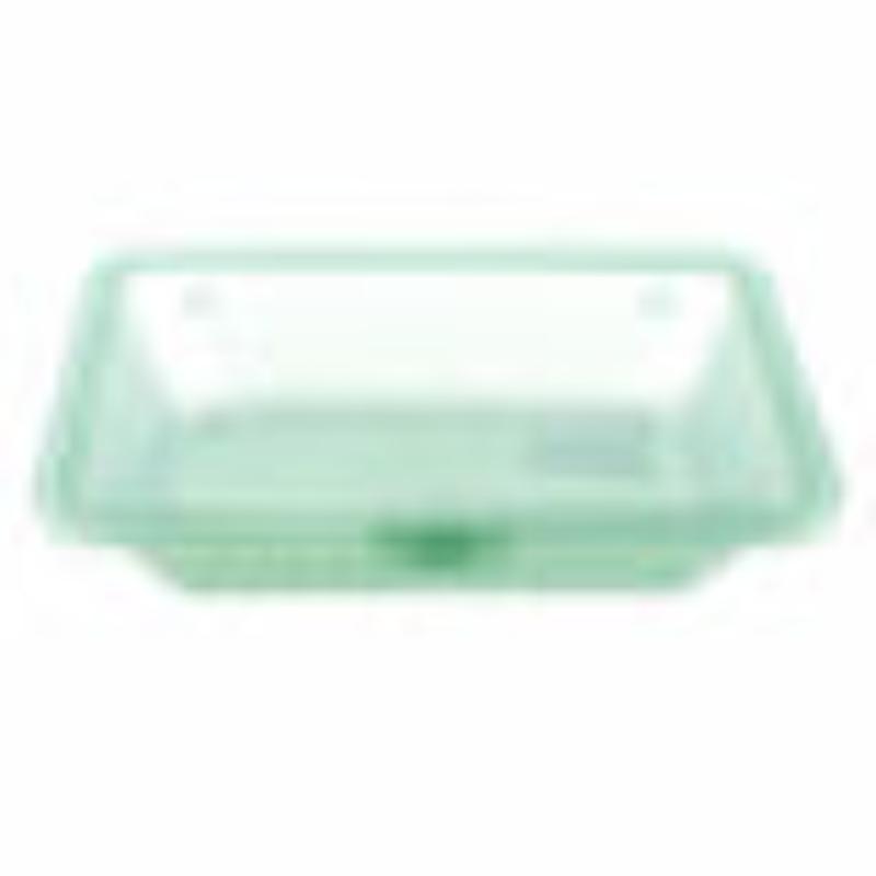 Picture of Winco EC-18-JA Half Size Polypropylene Jade Flat Top Food Reusable Container, 9 x 6.5 x 2 in., G.E.T. Eco-Takeouts