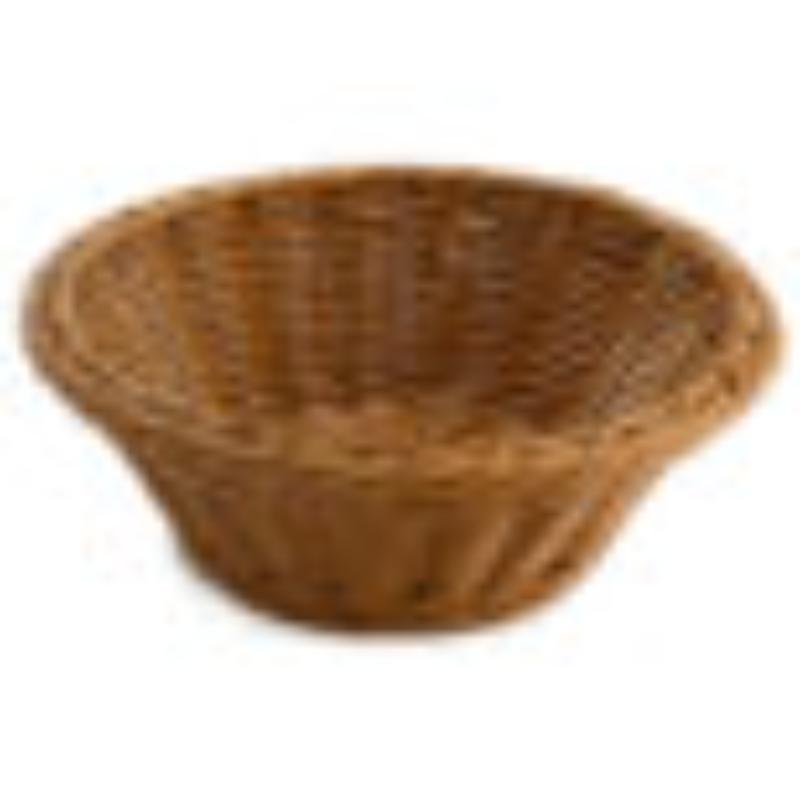 Picture of Winco WB-1501-HY 9.5 in. Round Basket, 3.5 in. Deep - Honey