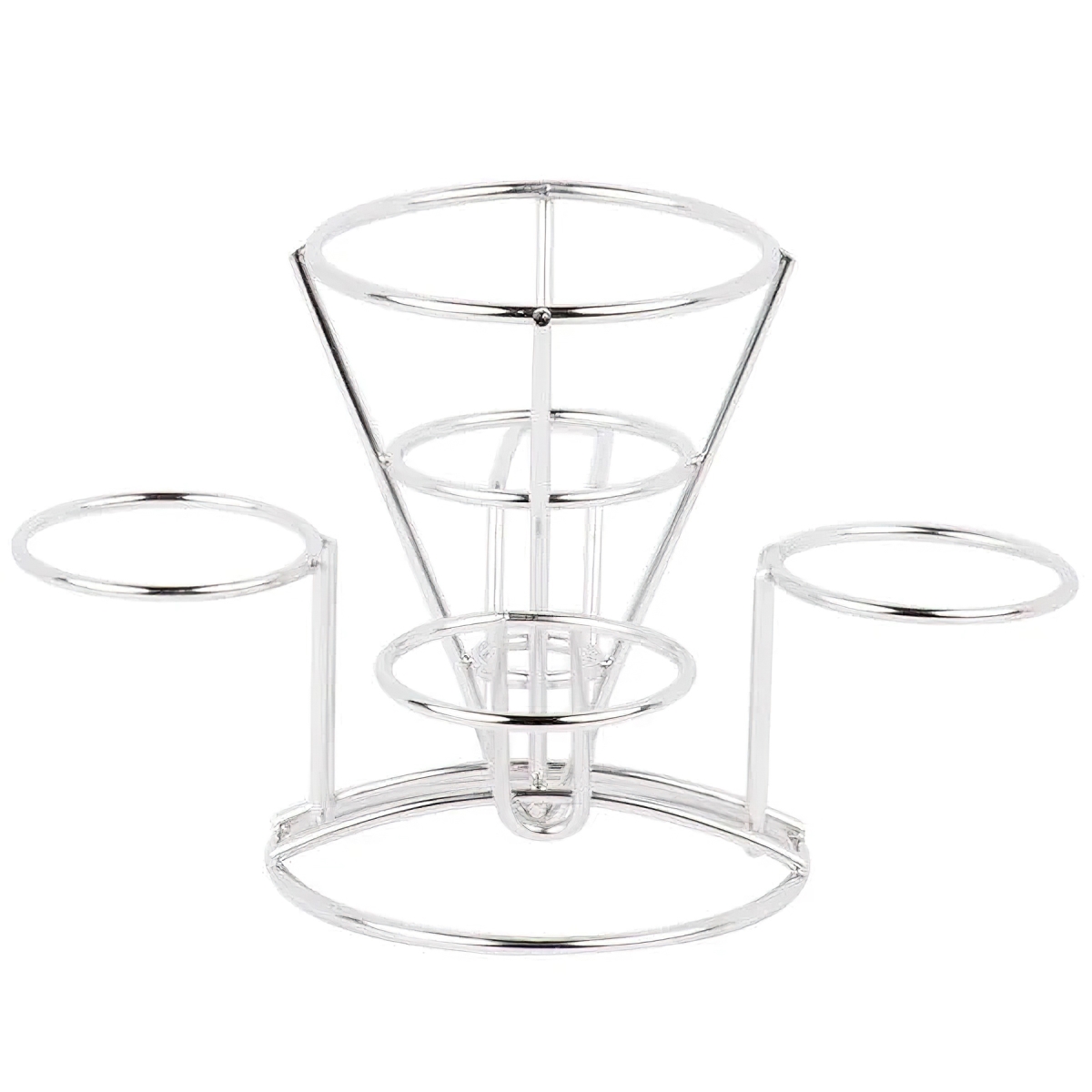 Picture of Winco 4-981644 Fry Cone, 5 in. Dia., 7 in. Tall - Stainless Steel - Each 12