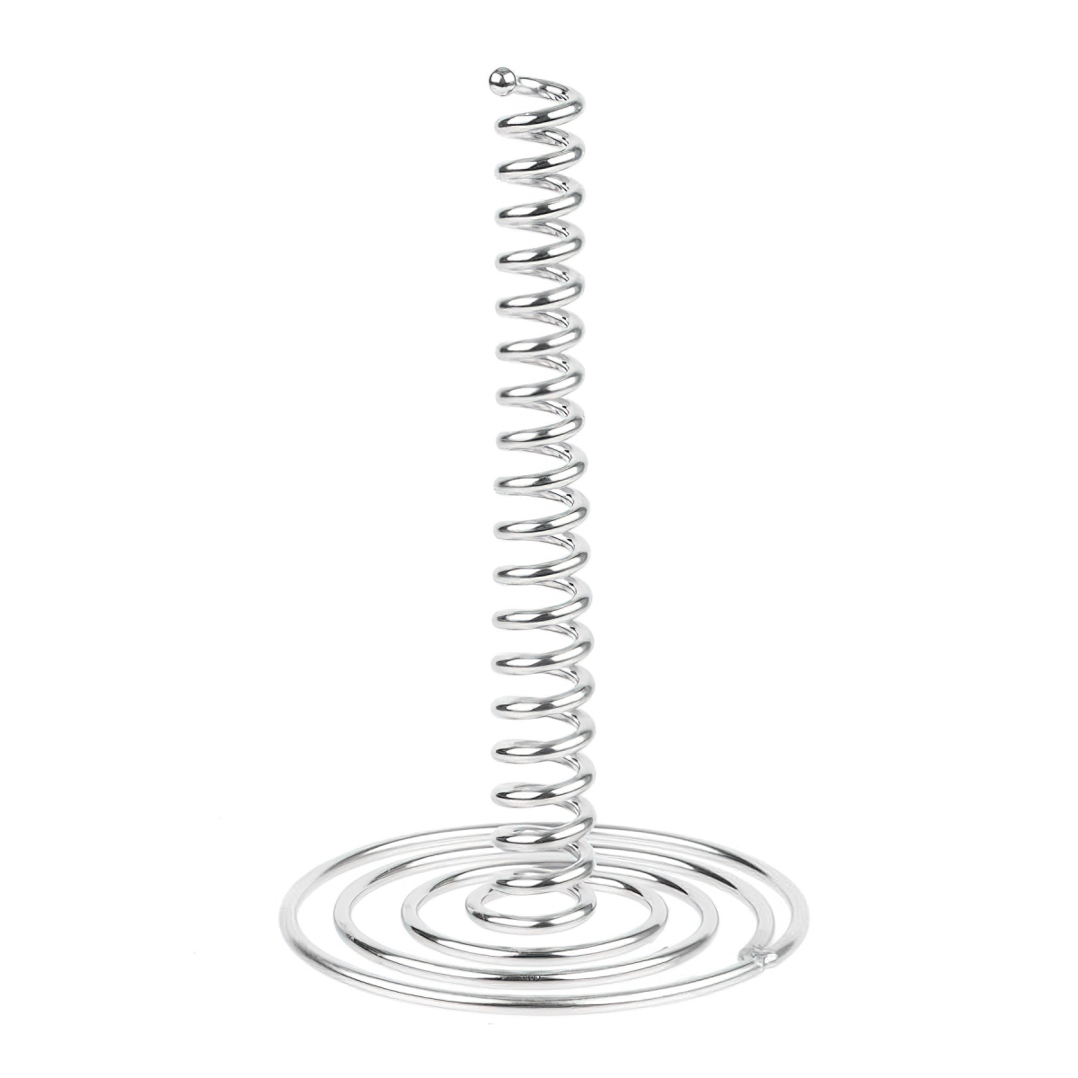 Picture of Winco 4-81870 Onion Ring Spiral Tower, 4.25 in. Dia., 7 in. Tall - Stainless Steel - Each 12