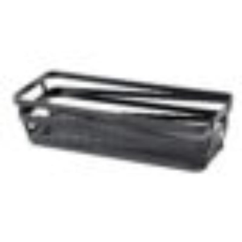 Picture of Winco WB-942-MG 9 x 4 in. Rectangular Metal Grey Wire Food Serving Basket, Cyclone, 2.25 in. Tall