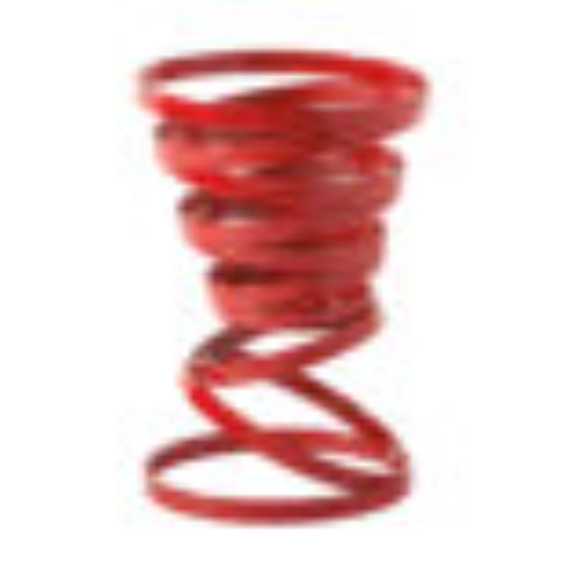 Picture of Winco WB-446-R 4 in. Dia., Round Red Wire French Fry Cone Basket, Cyclone, 6 in. Tall - Red