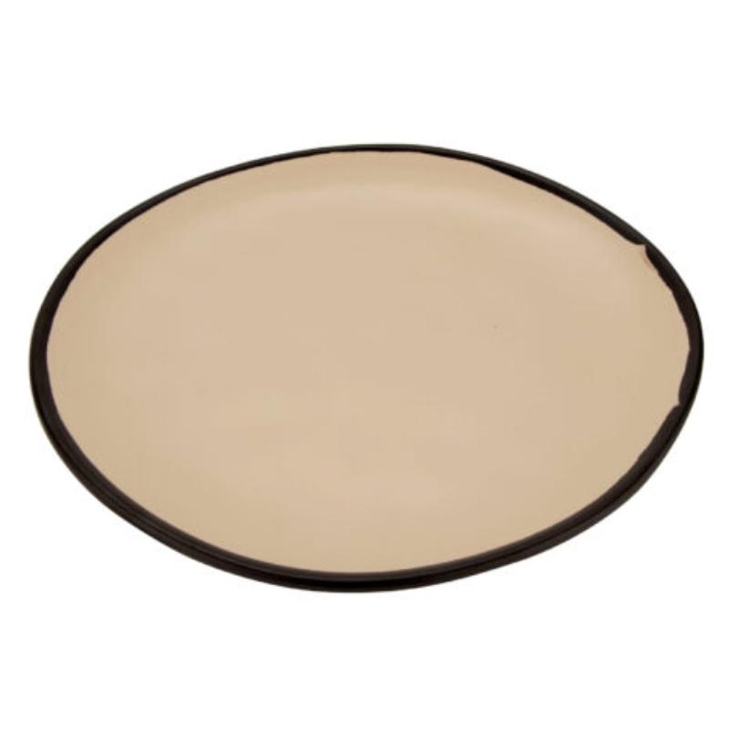 Picture of Winco CS-100-MA 10.5 in. Manila Melamine Round Coupe Dinner Plate, G.E.T. Pottery Market Matte