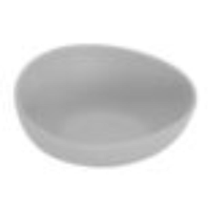 Picture of Winco B-500-LG 3 oz Light Grey Melamine Small Side Dish Bowl - 4.5 oz Rim-Full, 1.4 in. - 1.6 in., 3.9 x 3.4 in., G.E.T. Riverstone