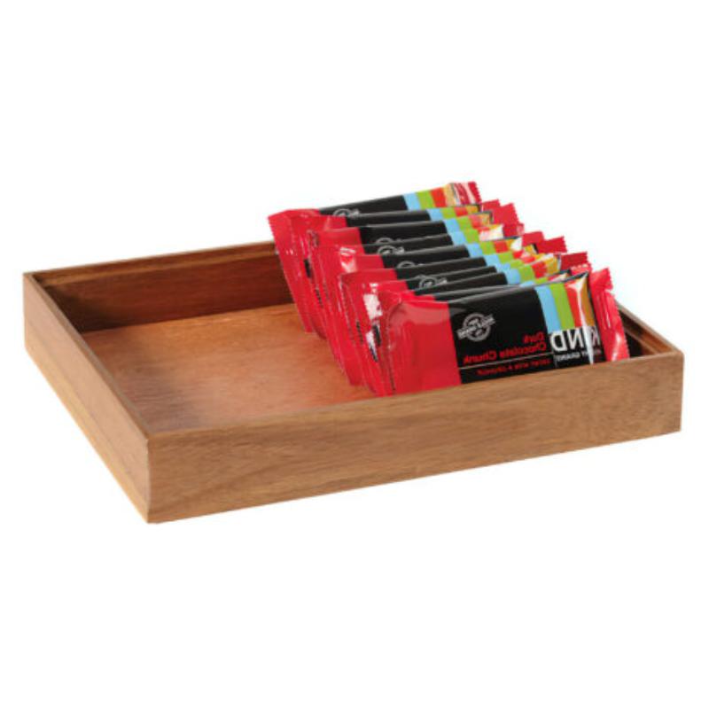 Picture of Winco WB-1292WD-UR 12 x 9 in. Rectangular Stackable Wood Display Box & Condiment Organizer, 2 in. Tall - Urban Rustic