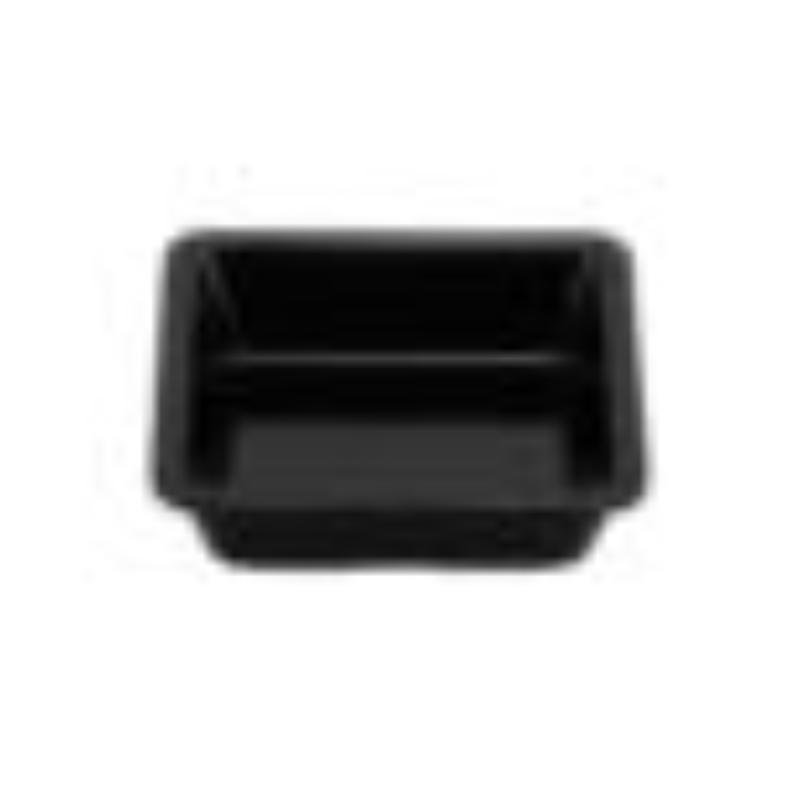 Picture of Winco ML-122-BK 6 oz - 8 oz Rim-Full, Square Black Side Dish, 4.5 x 4.5 x 1.25 in., G.E.T., Milano