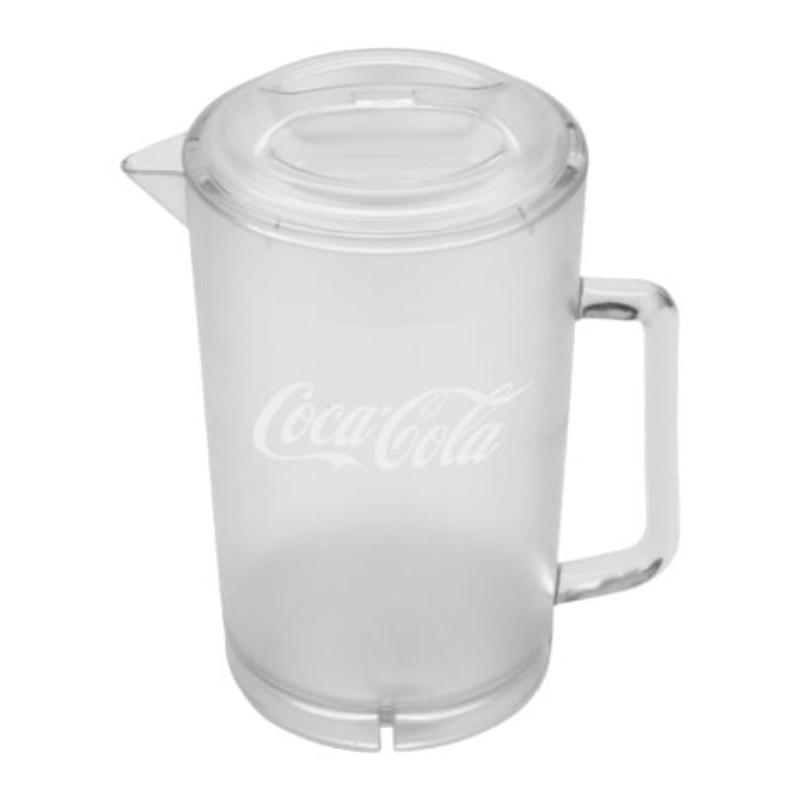 Picture of Winco P-3064-CCL 64 oz 7.5 in. Textured Pitcher, 8.5 in. Tall, Coca-Cola - Clear