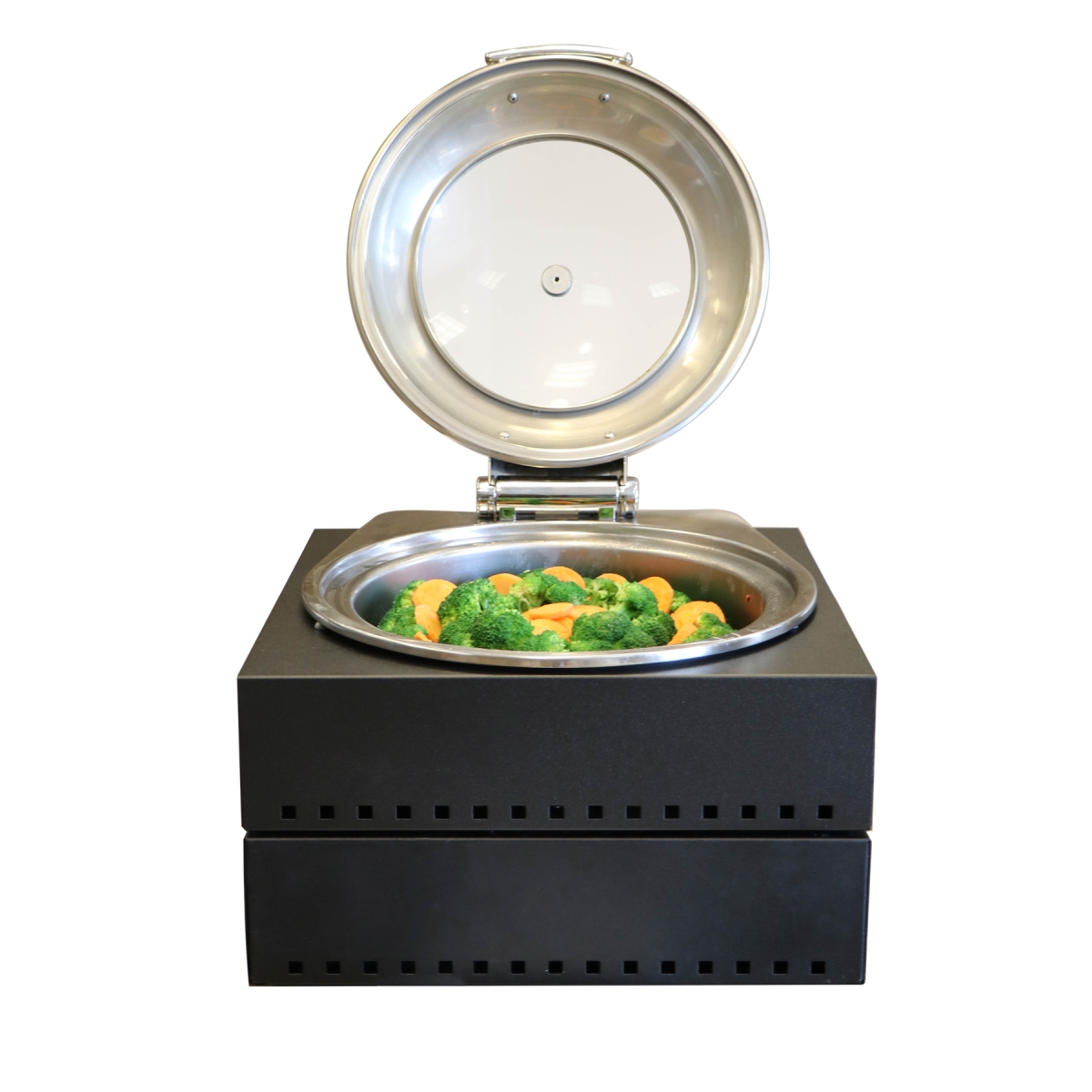 Picture of Winco ST11602118K Strata Round Chafing Dish Kit - Stainless Steel & Black