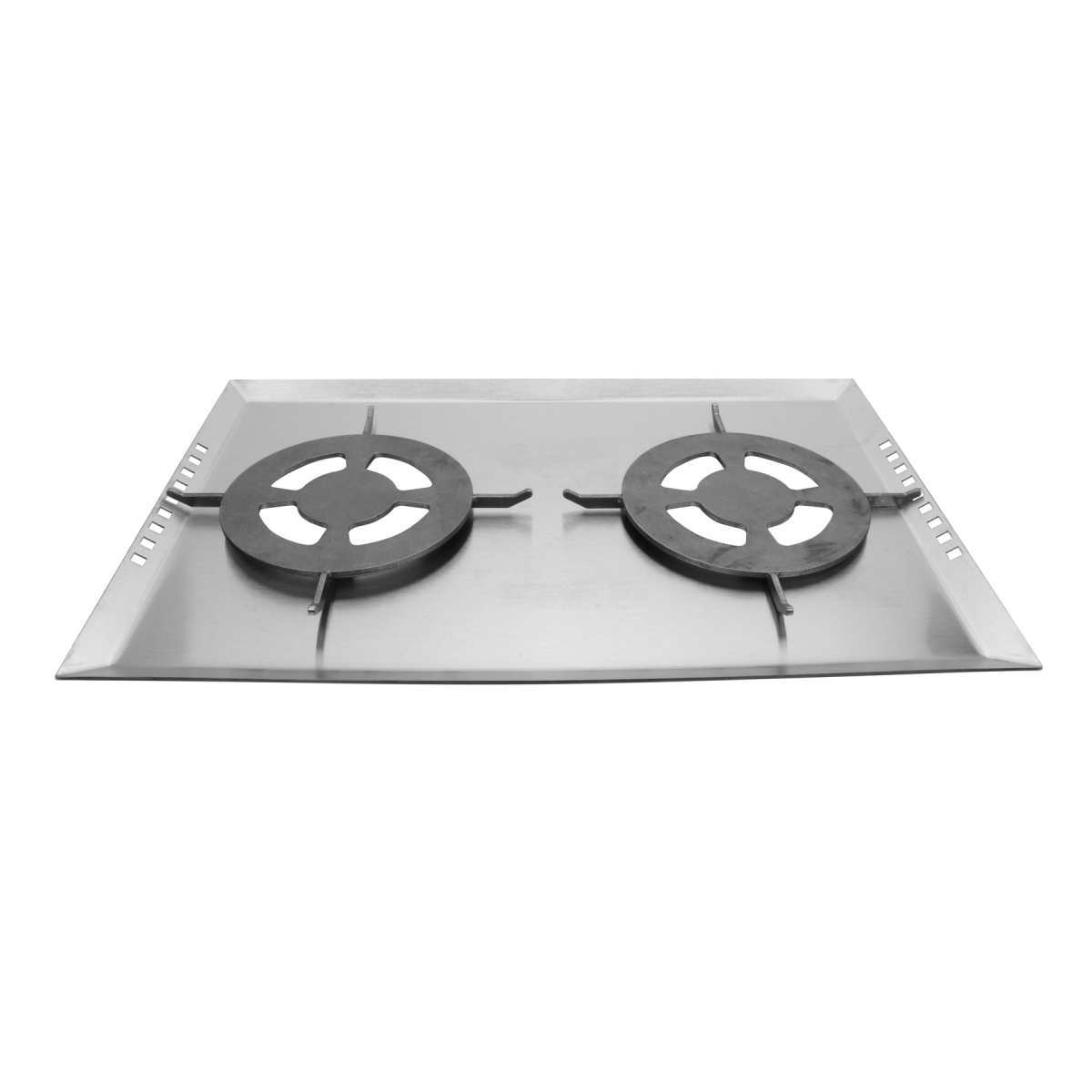 Picture of Winco ST11702013 Strata Rectangular Double Warmer Top, 23.5 x 15.5 x 0.75 in., with Double Grates, Fits ST11602111, Stainless Steel - G.E.T. Strata Buffet System ST11702013