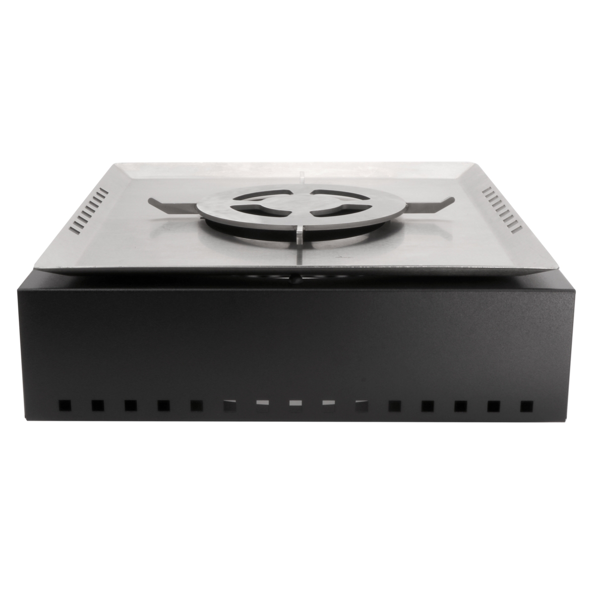 Picture of Winco ST11702015K Strata Square Single Warmer Kit - Stainless Steel & Black
