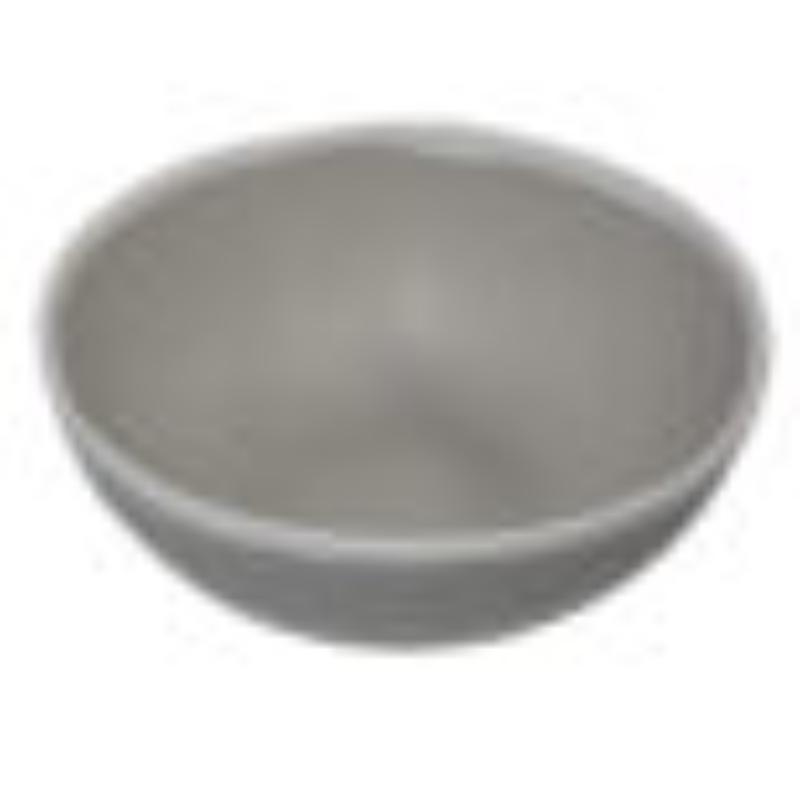 Picture of Winco B-305-DVG 1.5 qt. Dove Grey Melamine Large Entree Bowl - 1.7 qt. Rim-Full - 8.25 in. Top Dia., 2.75 in. Deep, G.E.T. Pottery Market Glazed