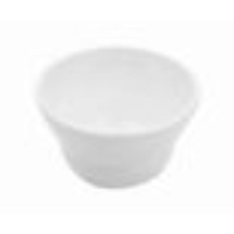 Picture of Winco B-14-MN-W 16 oz Melamine White Textured Rim Entree Bowl & Nappie Bowl - 16.5 oz Rim-Full, 5 in. Top Dia., 2.25 in. Deep, G.E.T. Minski
