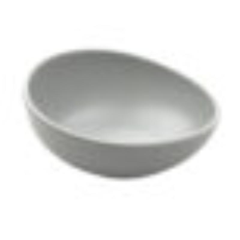 Picture of Winco B-2020-LG 20 oz Soup & Salad Bowl - Light Grey, Melamine - 22 oz Rim-Full, 2.8 in., 7.00 x 5.5 in., G.E.T. Riverstone