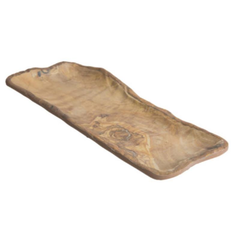 Picture of Winco 15004101036 9.1 in. Transform Olive Wood Oblong Melamine Plate - Small - 9.1 x 4.3 x 1 in., G.E.T., Cheforward