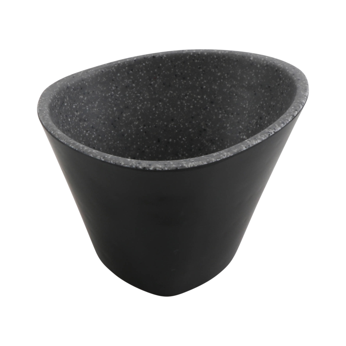 Picture of Winco RIV200 10.15 oz Revive Stone Grey & Black 2-Tone Triangle Melamine Bowl, 4.25 x 4.25 x 3 in. - G.E.T, Cheforward - Each 48