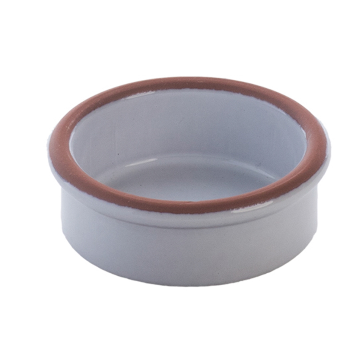 Picture of Winco SH0106W 1.69 oz Stone Heart White Terracotta Casserole, 2.36 x 0.94 in. - G.E.T, Cheforward - Each 24