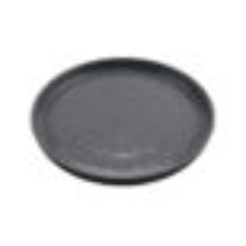 Picture of Winco RP-9-GRS-BKM 9 in. Round Edged Melamine Dinner Plate, Glossy Grey Inside & Black Matte Outside, G.E.T. Roca