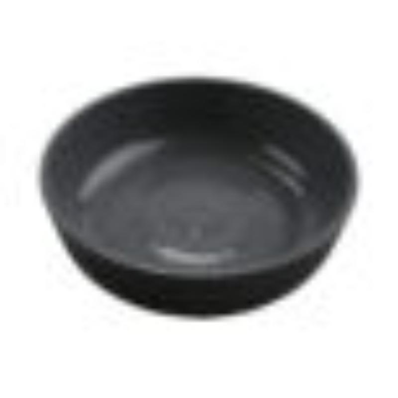 Picture of Winco RB-7-GRS-BKM 7 in. Low Street 24 oz Melamine Bowl - 30 oz Rim Full - White Glossy Grey Inside & Black Matte Outside, G.E.T. Roca