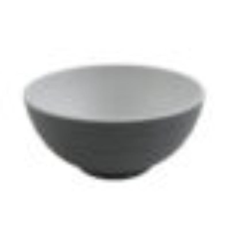 Picture of Winco RB-70-WM-GRM 7 in. Ramen 32 oz Melamine Bowl, White Matte Inside & Grey Matte Outside, G.E.T. Roca