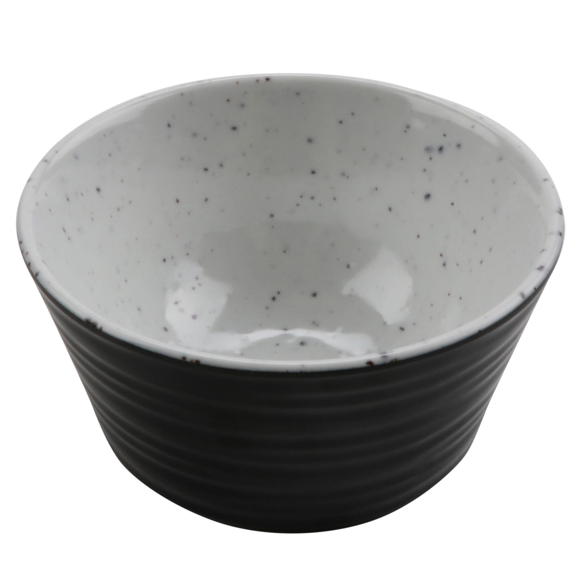 Picture of Winco 30479-BK-SN 4 oz Revolve Stone Natural & Black Melamine Ramekin with Organic Texture, 3.44 x 3.44 x 1.63 in. - G.E.T, Cheforward - Each 24