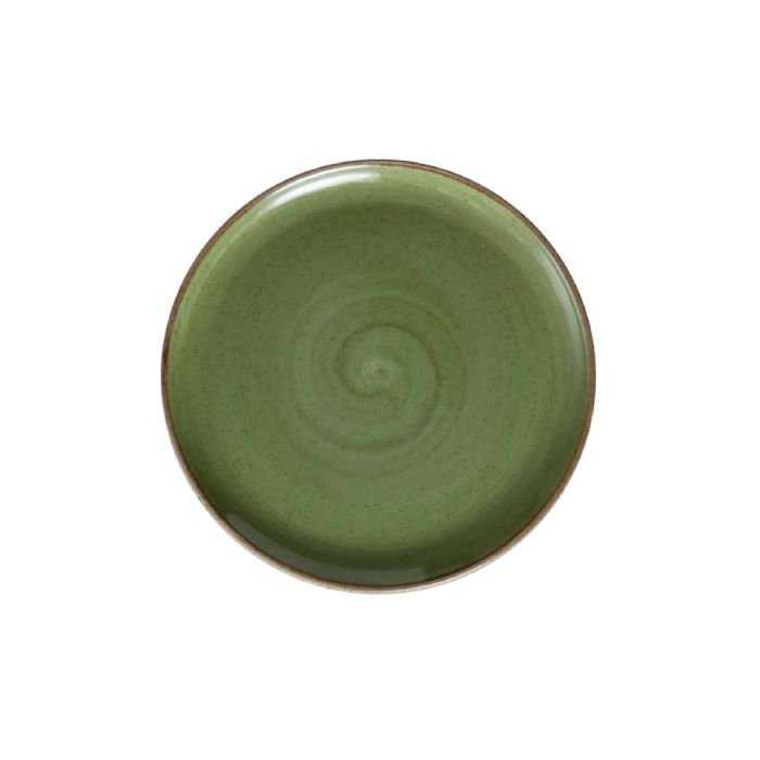 Picture of Winco PA1616711724 7 in. Coupe Plate, Olive Artisan - 2 Dozen