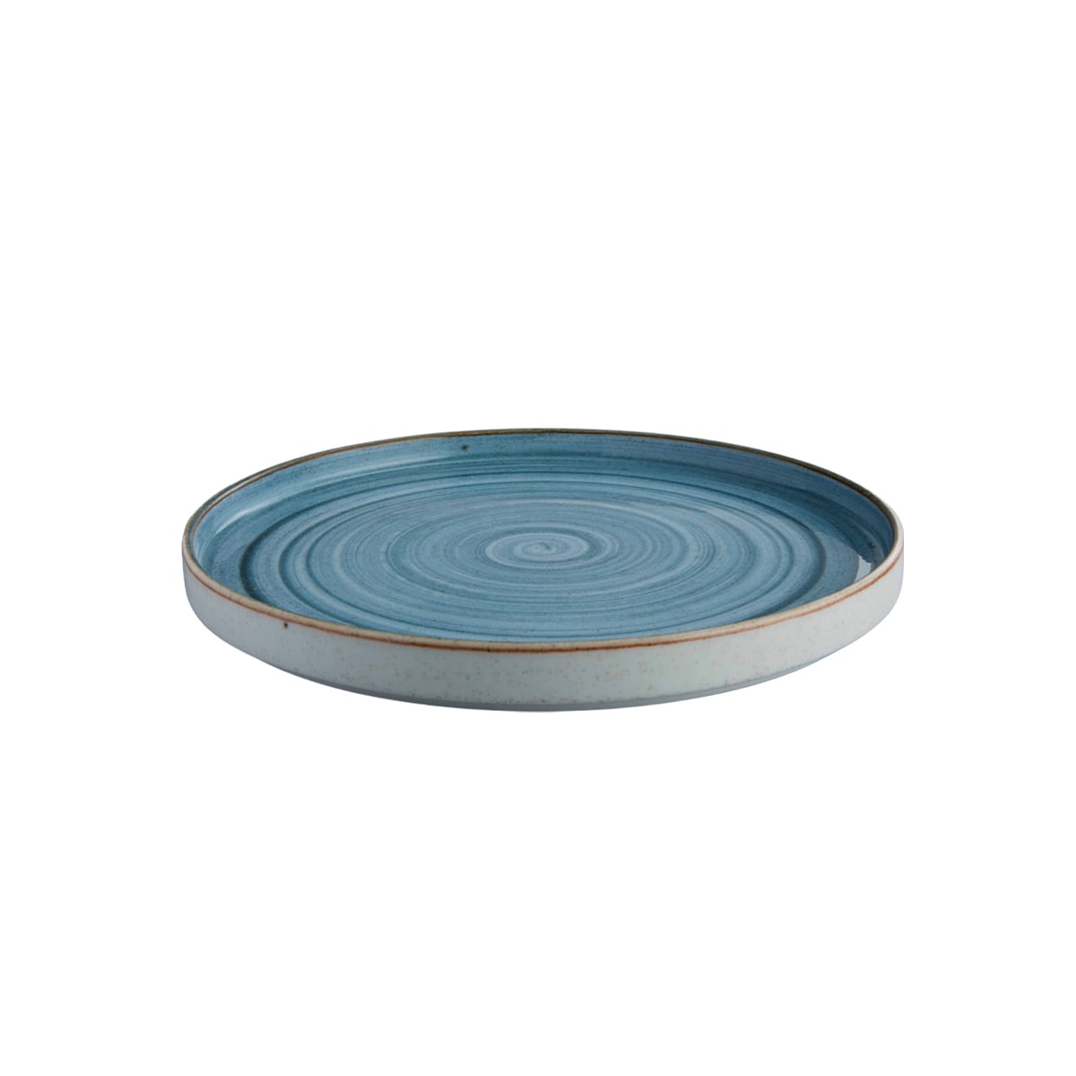 Picture of Winco PA1604992012 8 in. Porcelain Plate, Corona Rustic Actualite Blue - 2 Dozen