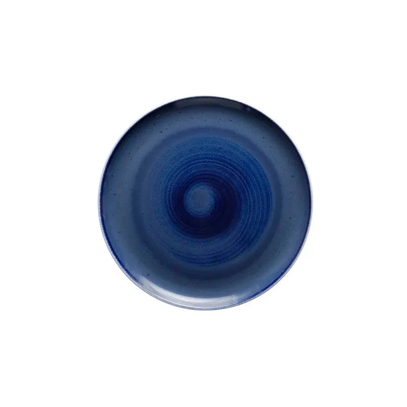 Picture of Winco PA1003712312 Coupe Plate 9 in., Aqua Blue Ocean, 9 x 9 x 1 in. - G.E.T, Corona - 1 Dozen
