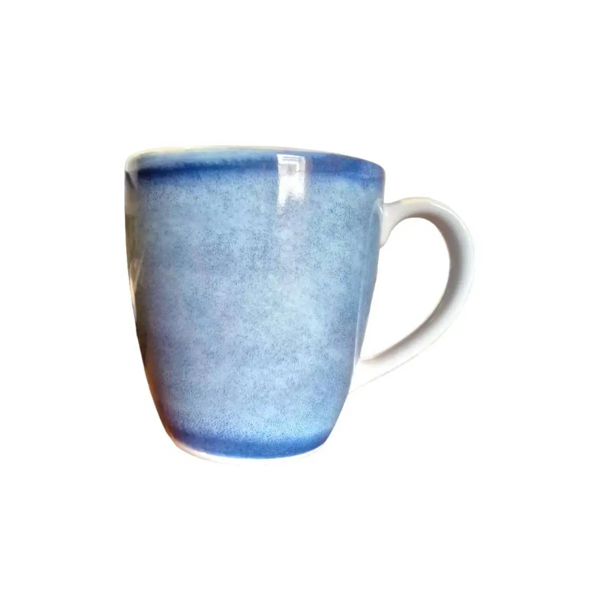 Picture of Winco PA1002526412 13.3 oz Porcelaine Mug - 5.12 in. with Handle, 3.66 x 3.98 in., G.E.T. Corona Aqua Artic - 6 Each