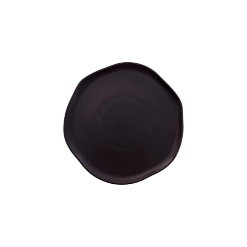 Picture of Winco PA1941892012 8.5 in. Ancestral Dinner Plate, Corona Ancestral Cosmos Pluto Black