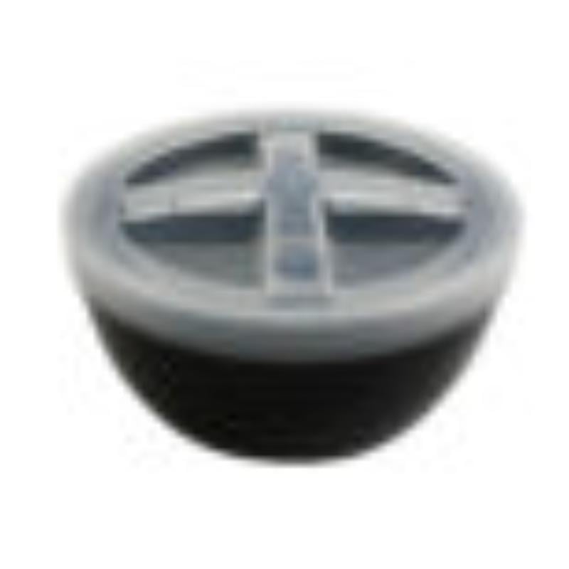 Picture of Winco EC-26-2X-BK-CL 32 oz Polypropylene Black & Clear Reusable Soup Container - 41 oz Rim-Full, 6.5 in. Top Dia., 3.25 in. Tall, G.E.T. Eco-Takeouts