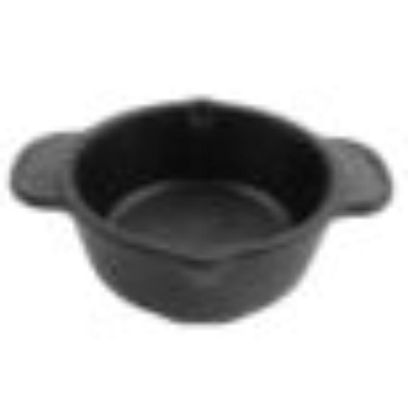 Picture of Winco CI-08-BK 8 oz Melamine Cast Iron Ramekin, G.E.T. - Black