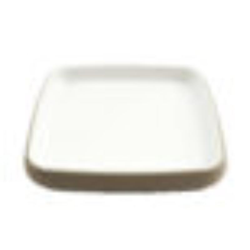 Picture of Winco 21373-TOH-SND 6.5 in. Hatch Touch of Honey Interior & Sandstone Exterior Square Melamine Plate, 6.5 x 6.5 x 1 in., G.E.T., Cheforward