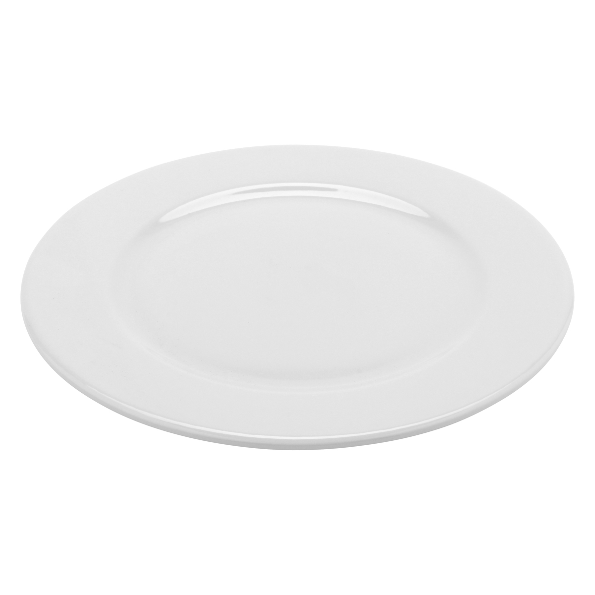 Picture of Winco PA1101902324 9 in. Bright White Porcelain Rolled Edge Plate, Corona Actualite - 2 Dozen